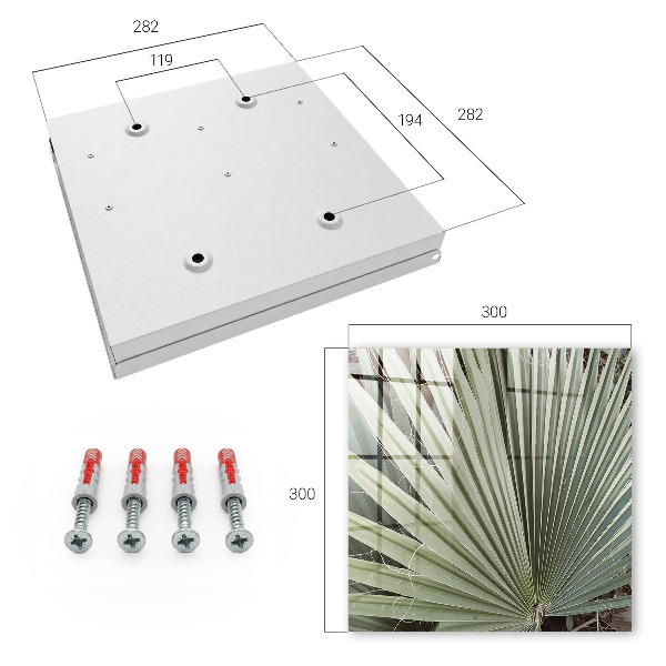 Key cabinet for wall Palm leaf
