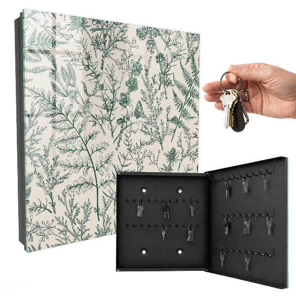 Key box Plant motifs