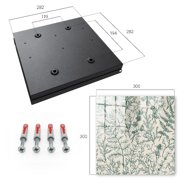 Key box Plant motifs