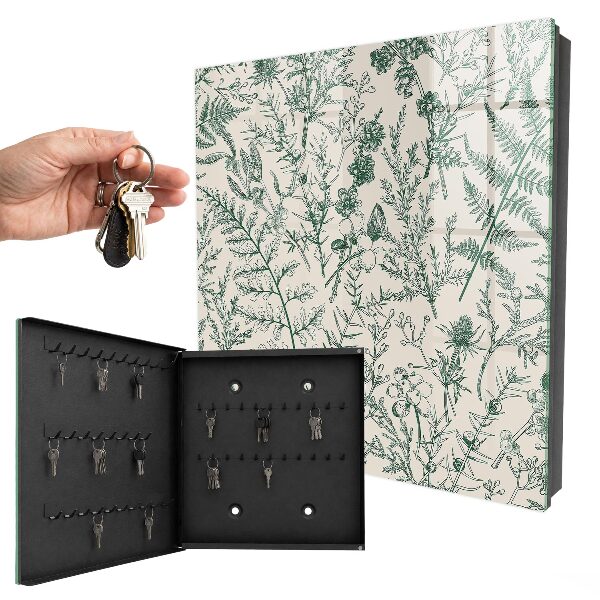 Key box Plant motifs