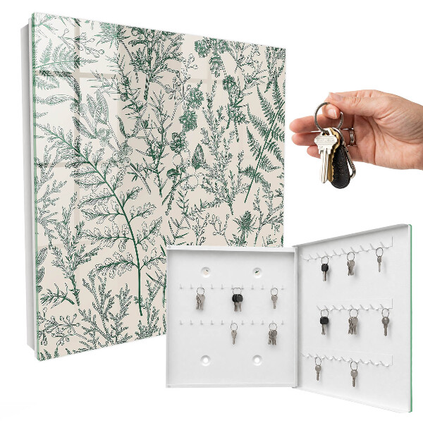 Key box Plant motifs