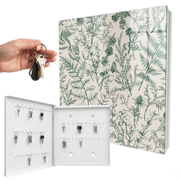Key box Plant motifs