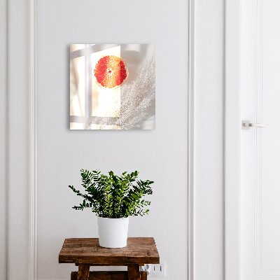 Key cabinet for wall Red grapefruit and boho grass