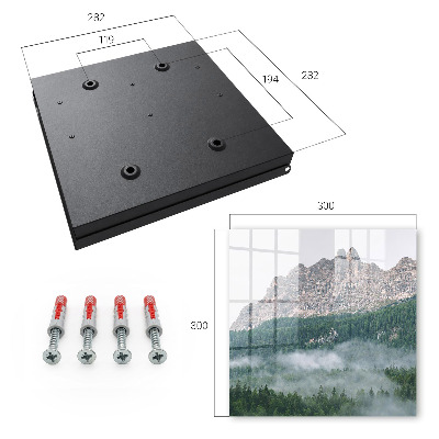 Key cabinet for wall Mountain panorama