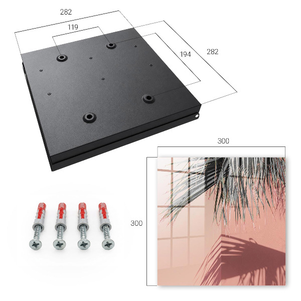 Key cabinet for wall Tropical elegance