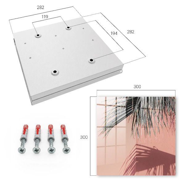 Key cabinet for wall Tropical elegance