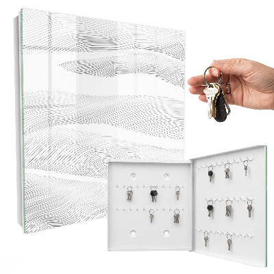 Key cabinet for wall Linear waves