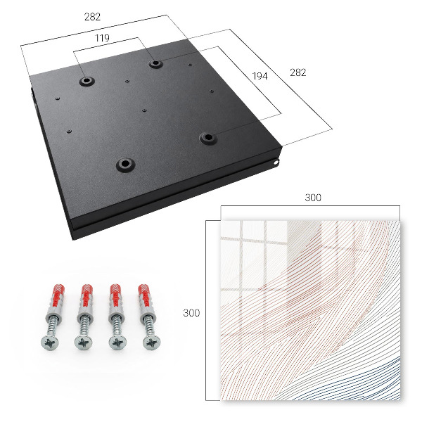 Key box Wavy lines