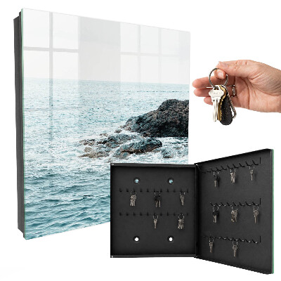 Key storage box Sea waves