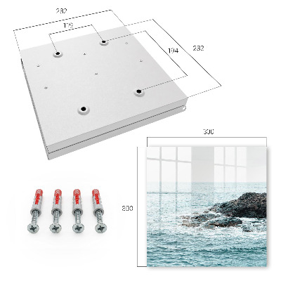 Key storage box Sea waves