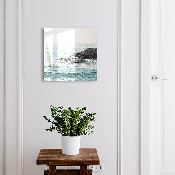 Key storage box Sea waves