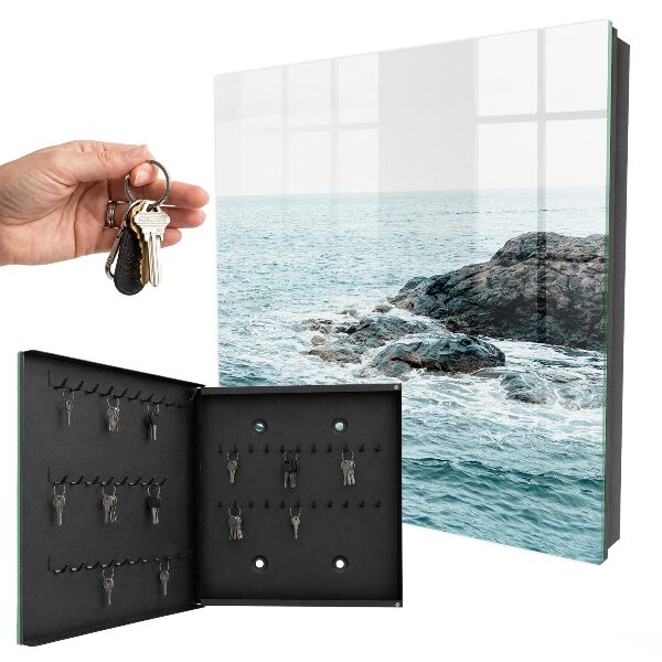 Key storage box Sea waves