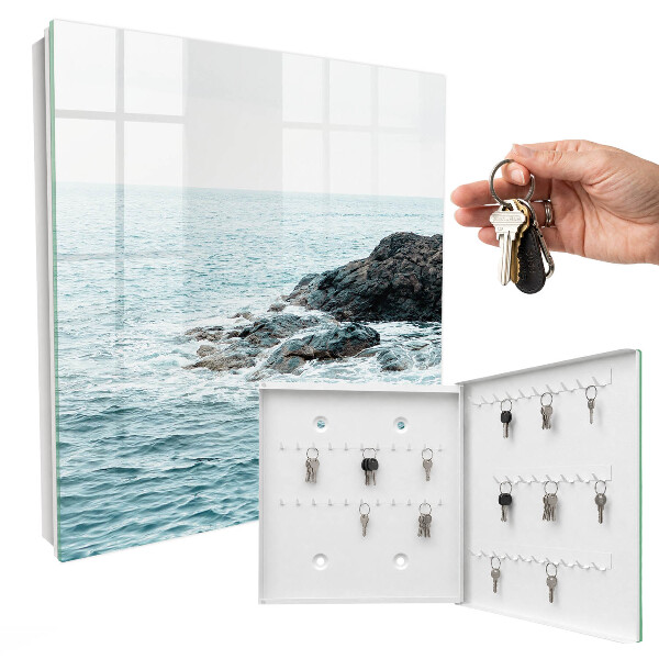 Key storage box Sea waves