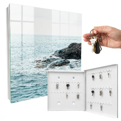 Key storage box Sea waves