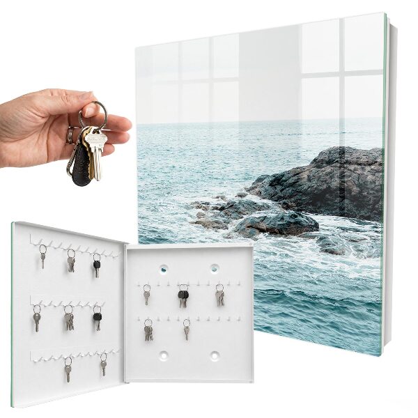 Key storage box Sea waves