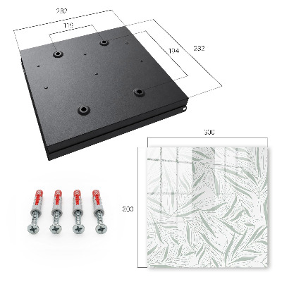 Key box Leaf pattern