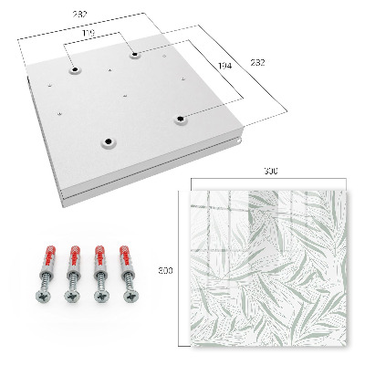 Key box Leaf pattern