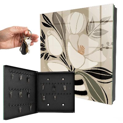 Key storage box Floral minimalism