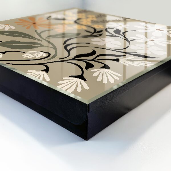 Key cabinet for wall Floral motif