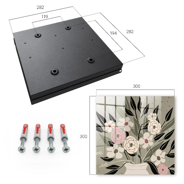 Key storage box Flower arrangement