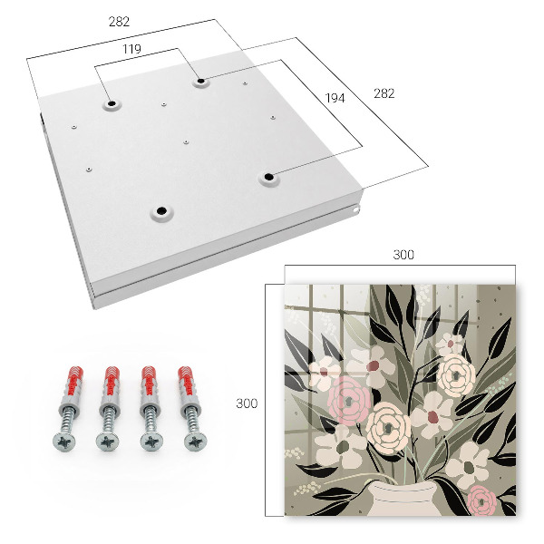 Key storage box Flower arrangement