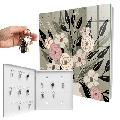 Key storage box Flower arrangement