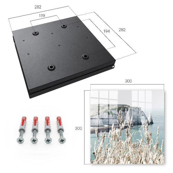 Key storage box Cliffs and grasses