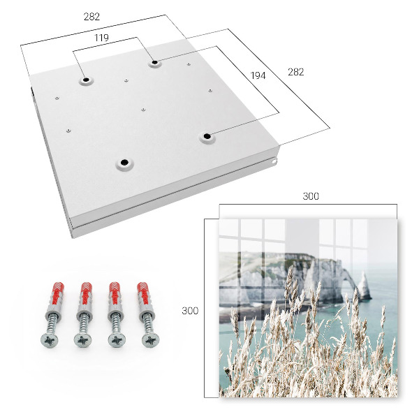 Key storage box Cliffs and grasses