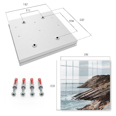 Key cabinet for wall Seaside landscape