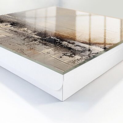 Key box Abstract landscape painting