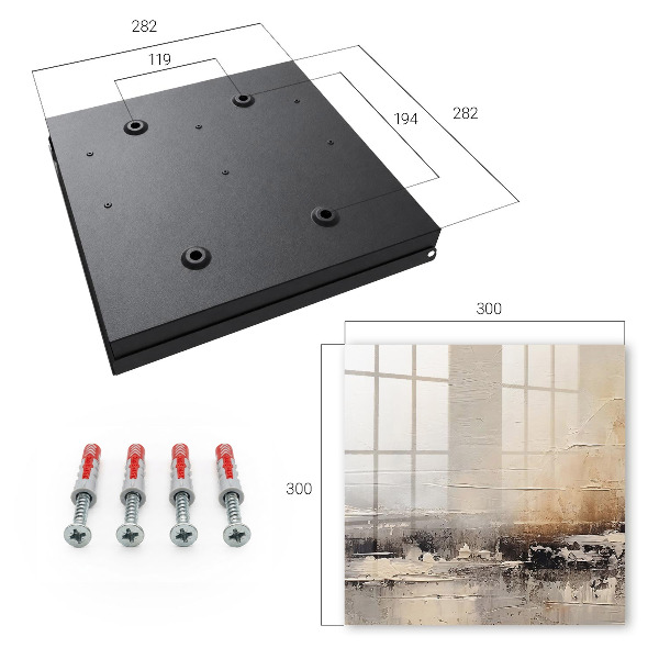 Key box Abstract landscape painting