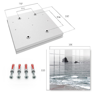 Key storage box Sea of ​​rocks