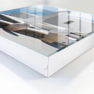 Key cabinet for wall White houses in Greece by the sea