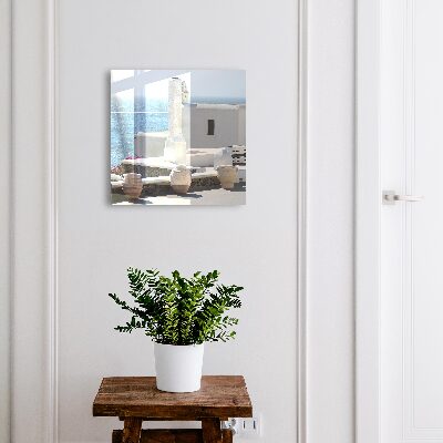Key cabinet for wall White houses in Greece by the sea