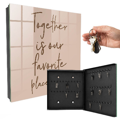 Key storage box The inscription Together is our favorite place