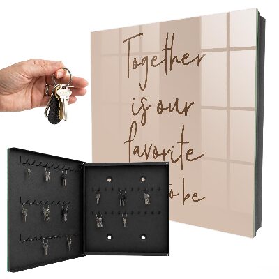 Key storage box The inscription Together is our favorite place