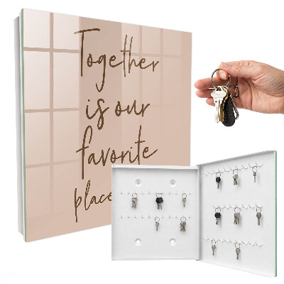 Key storage box The inscription Together is our favorite place