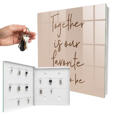 Key storage box The inscription Together is our favorite place