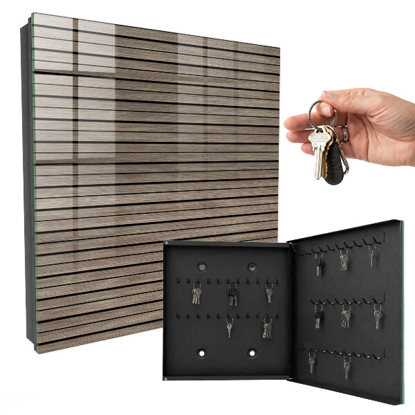Key storage box Wooden boards