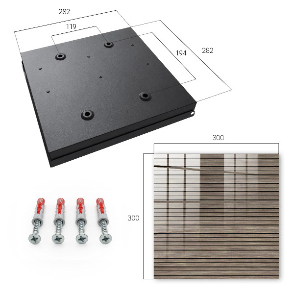 Key storage box Wooden boards