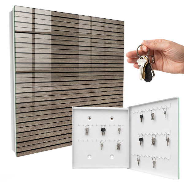 Key storage box Wooden boards