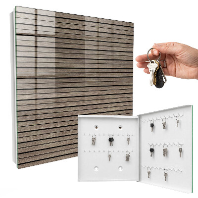 Key storage box Wooden boards