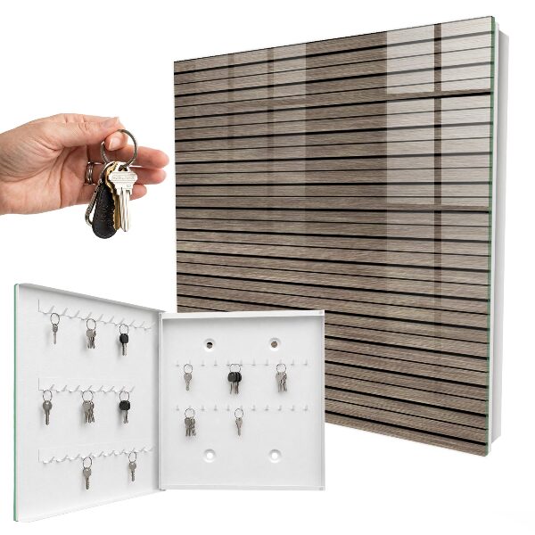 Key storage box Wooden boards