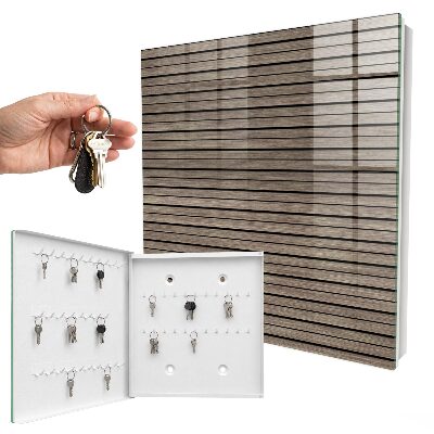 Key storage box Wooden boards
