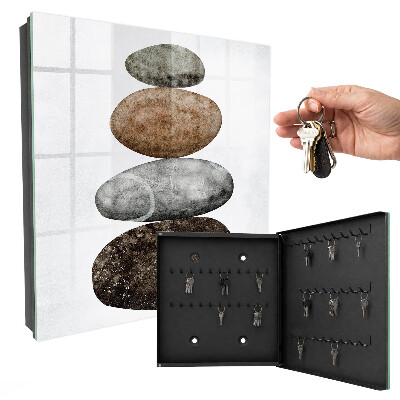 Key cabinet for wall Set of stones