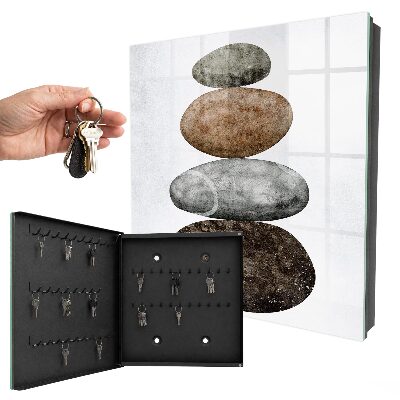 Key cabinet for wall Set of stones