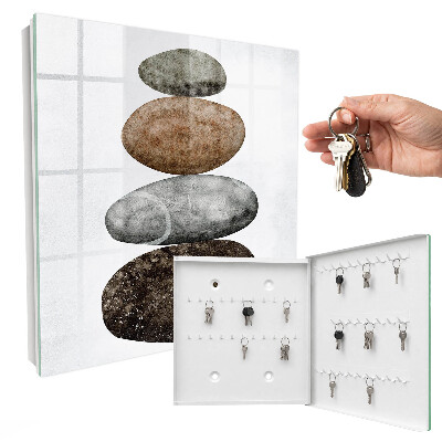 Key cabinet for wall Set of stones