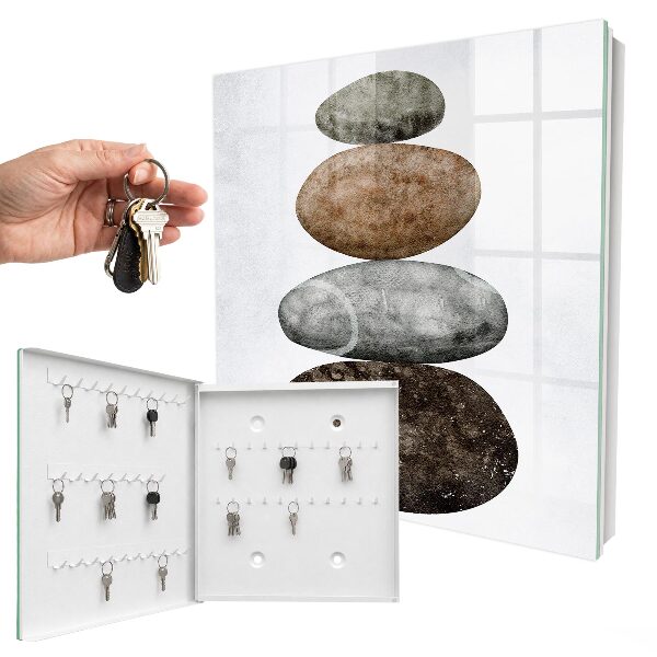 Key cabinet for wall Set of stones