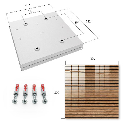 Key box Wooden panels
