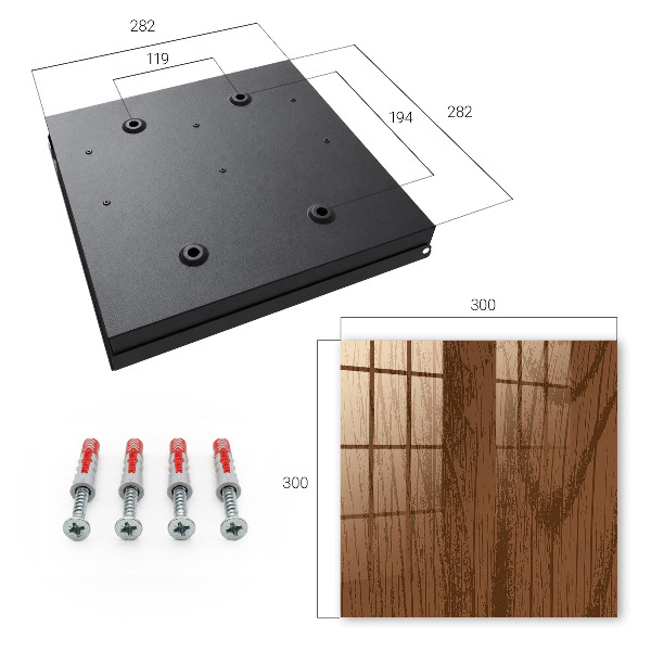 Key storage box Wooden threads